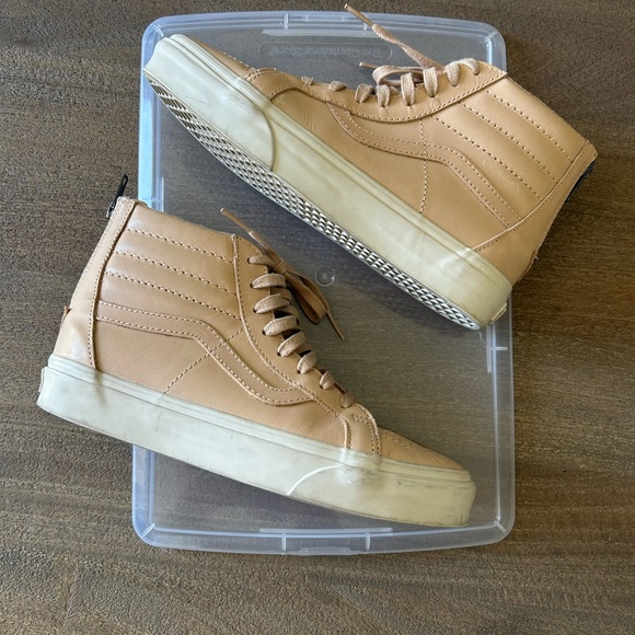 Vans Sk8-Hi Leather Sneakers - Picture 3 of 5